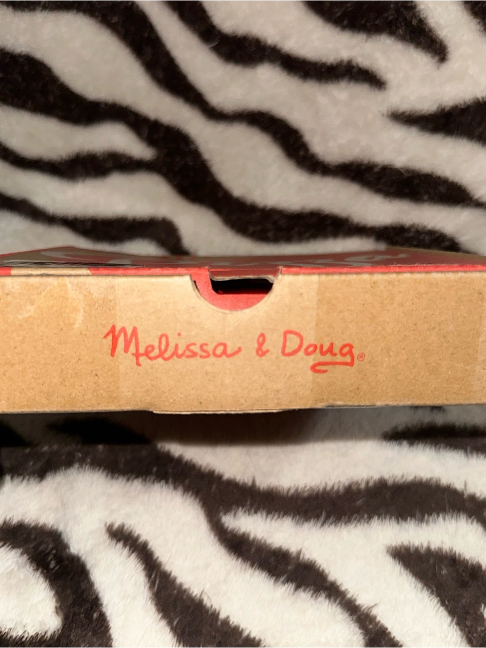Melissa & Doug Brown Kraft Box with Red Logo